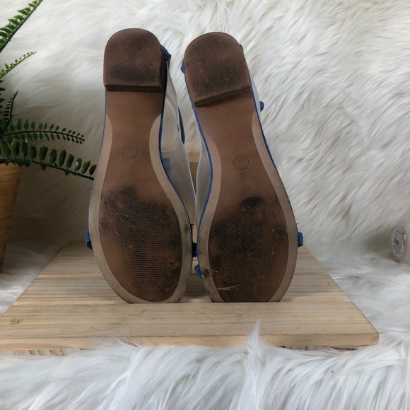 Paprika Chevron Cornflower Blue Sz 41 - Picture 4 of 7